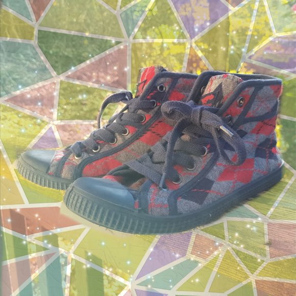 💙ROCKET DOG ANKLE PLAID SNEAKERS💙 - Picture 1 of 3